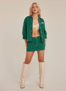 Explore Drill Skirt - Military Green - Peppermayo