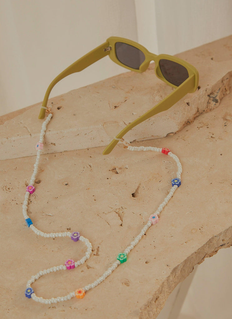 Gypsy Child Sunglasses Chain - White Multi - Peppermayo