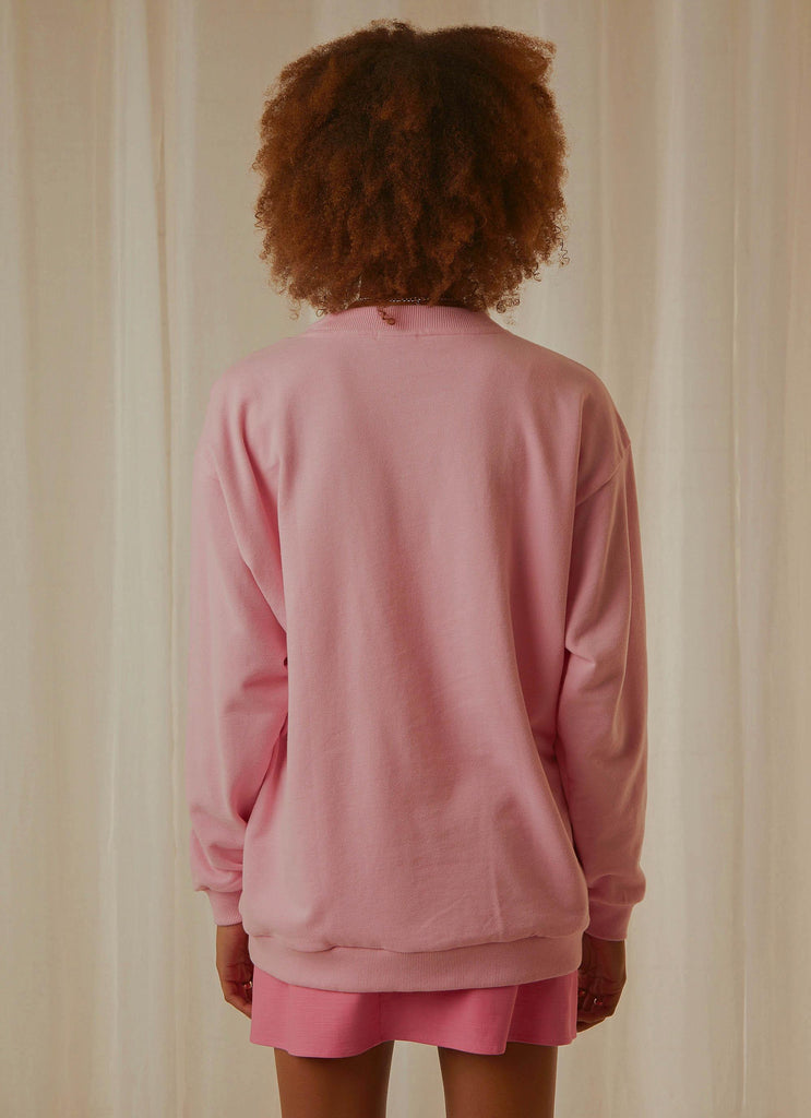Oversized Sweater - Prism Pink - Peppermayo
