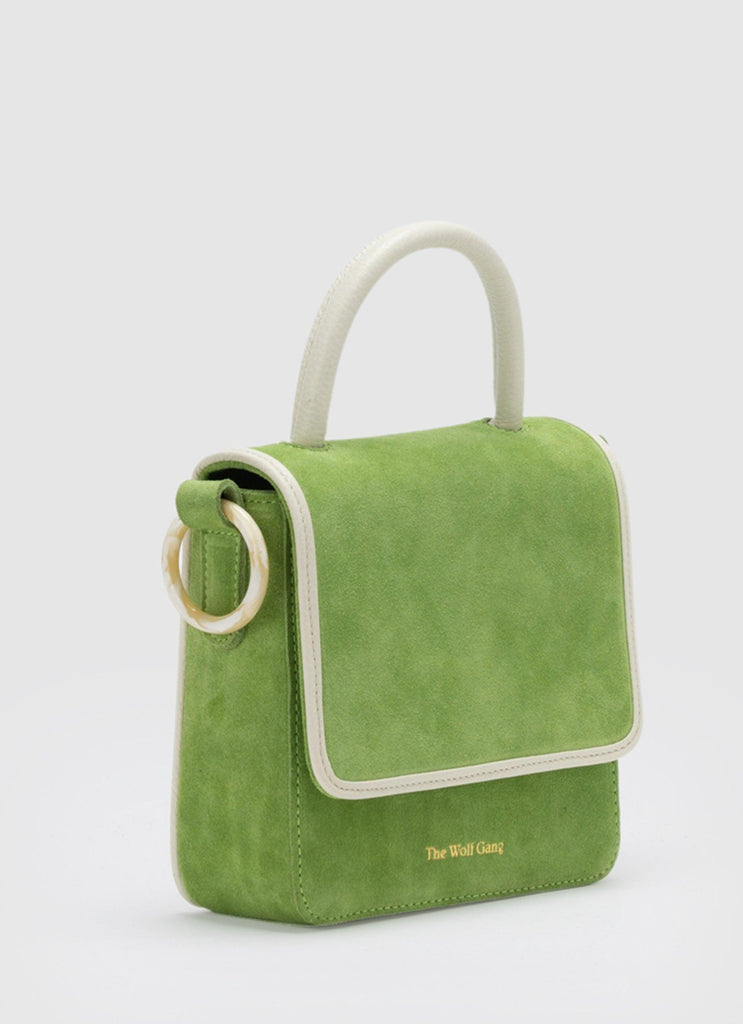 Layla Mini Box Bag - Lime - Peppermayo