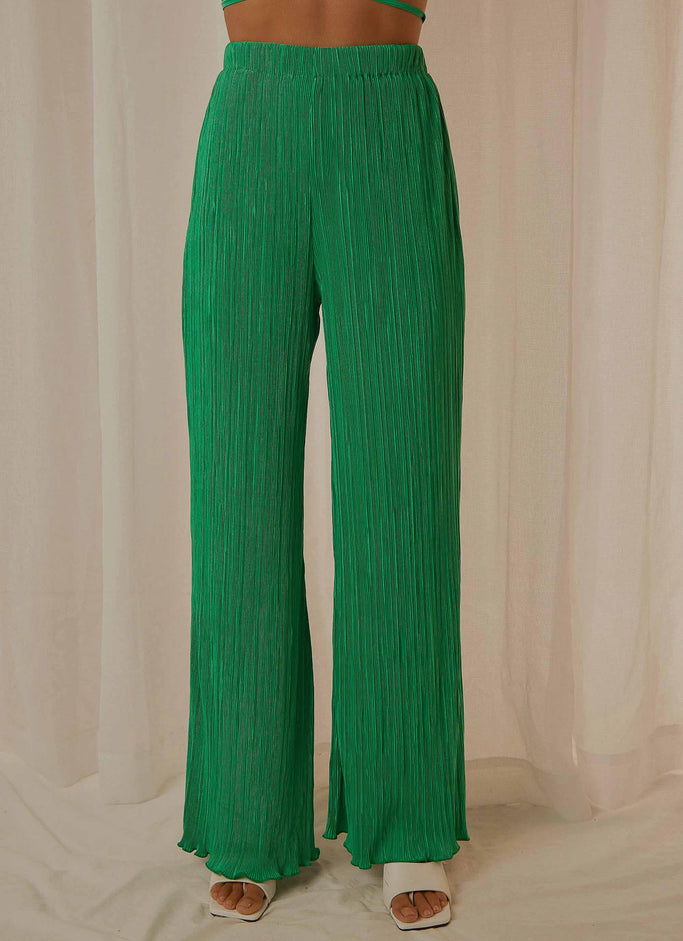 90s Muse Pants - Jade Green