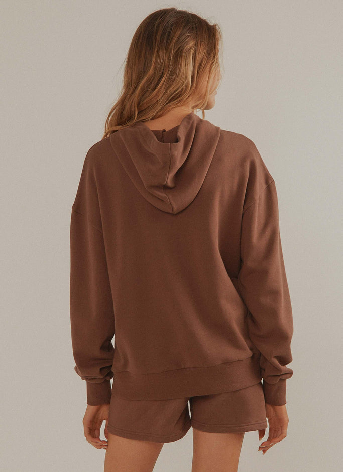 Retreat Hoodie - Choc Brown