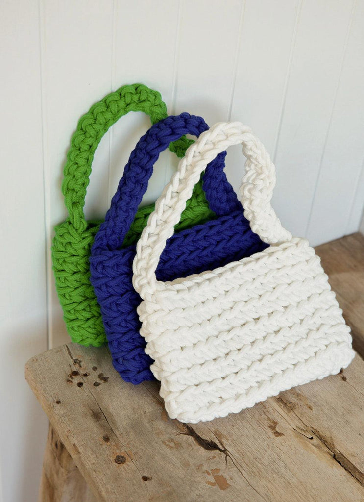 Getaway Weekend Crochet Bag - White - Peppermayo