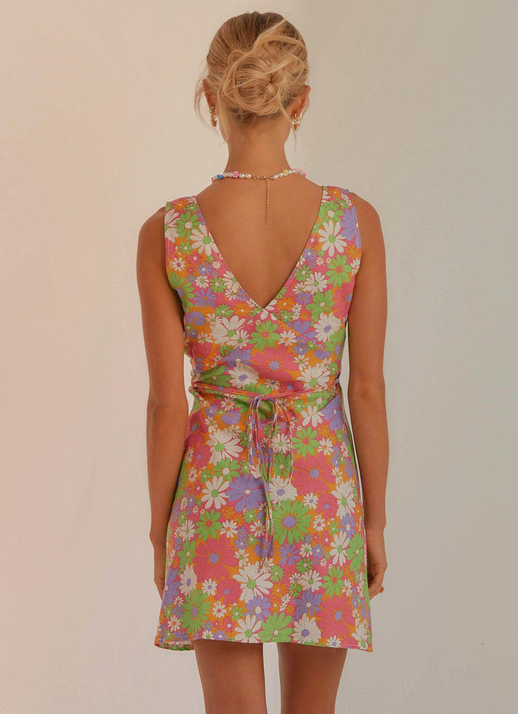 Audrey Vintage Slip Dress - 70s Floral - Peppermayo