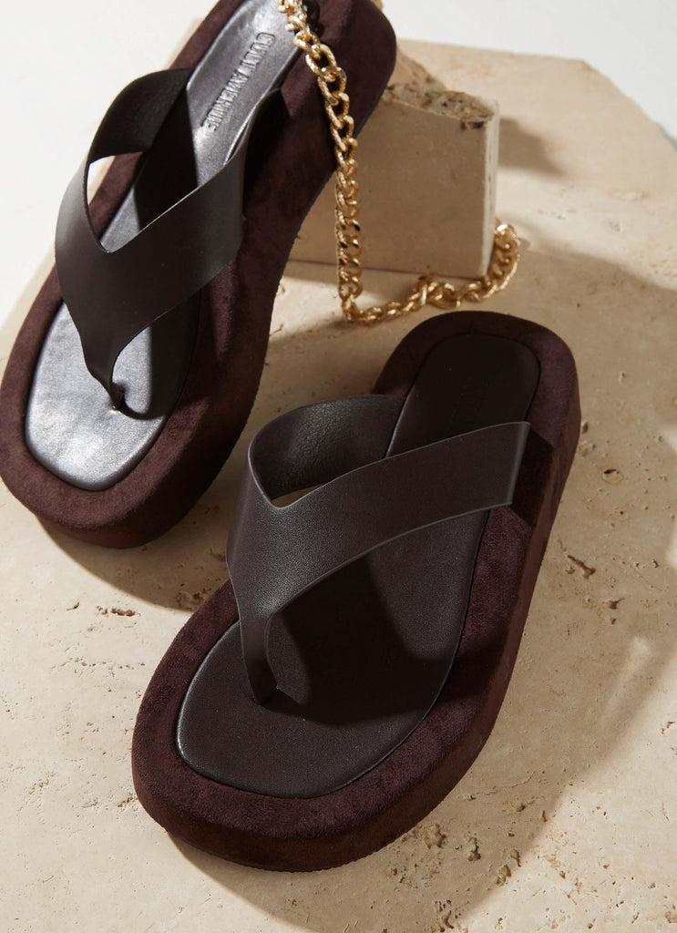 Style Muse Sandals - Choc Brown - Peppermayo