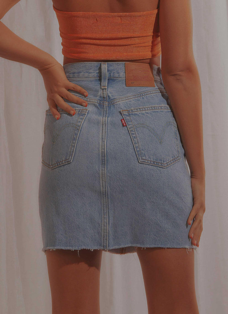 High Rise Deconstructed Skirt - Luxor Heat - Peppermayo