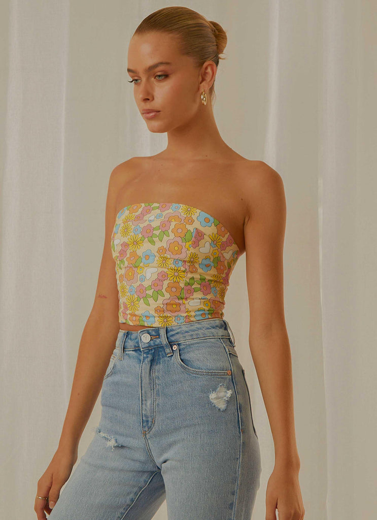 Endless Lover Bustier Crop - Blossom - Peppermayo