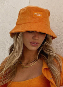 Sundial Terry Bucket Hat - Tangerine