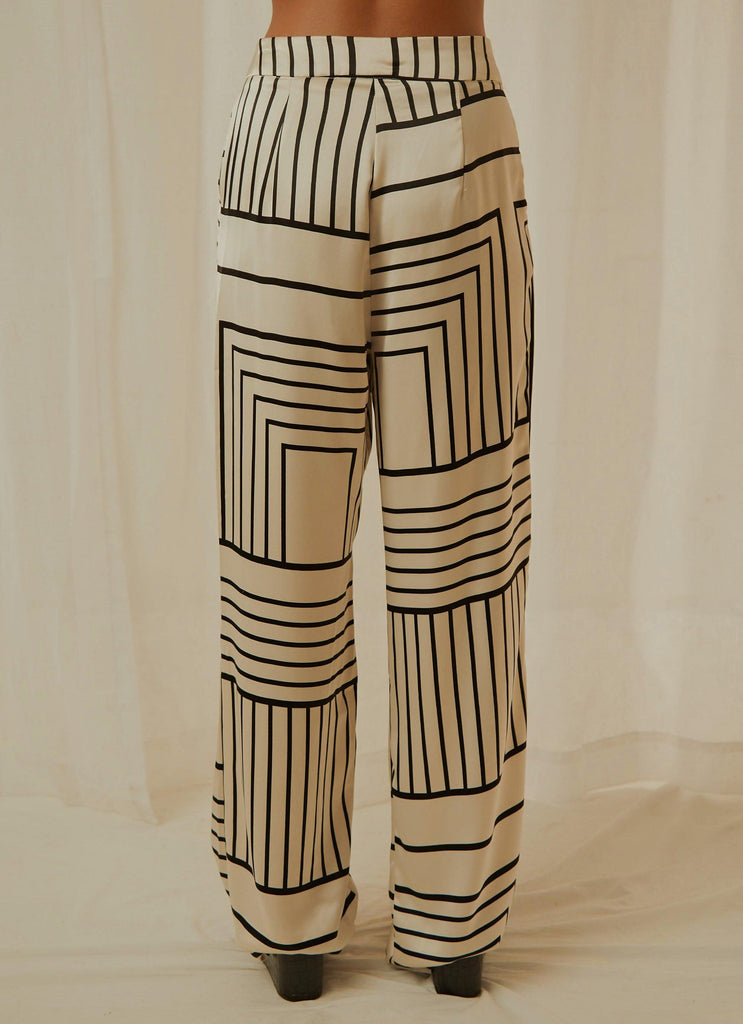 Norma Trouser - Black and White - Peppermayo
