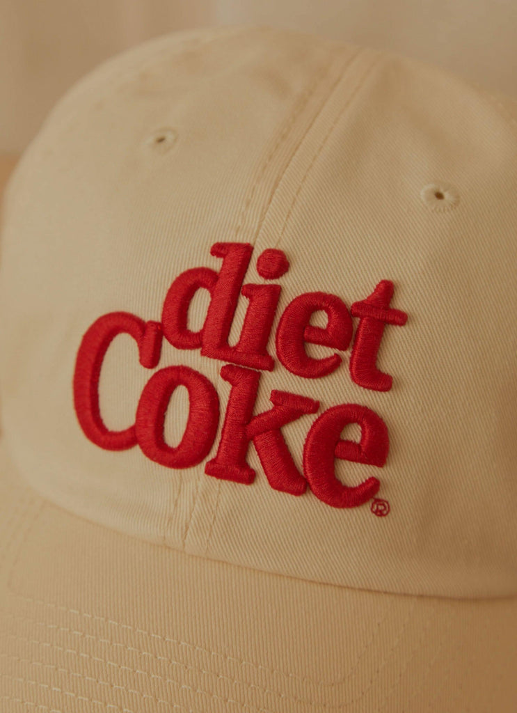 Diet Coke Ball Park Cap - Ivory - Peppermayo