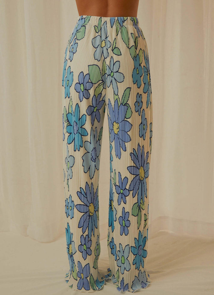 90s Muse Pants - Blue Blossom