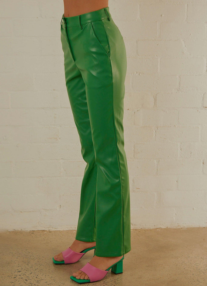 L.A Street Style Pants - Jade Green