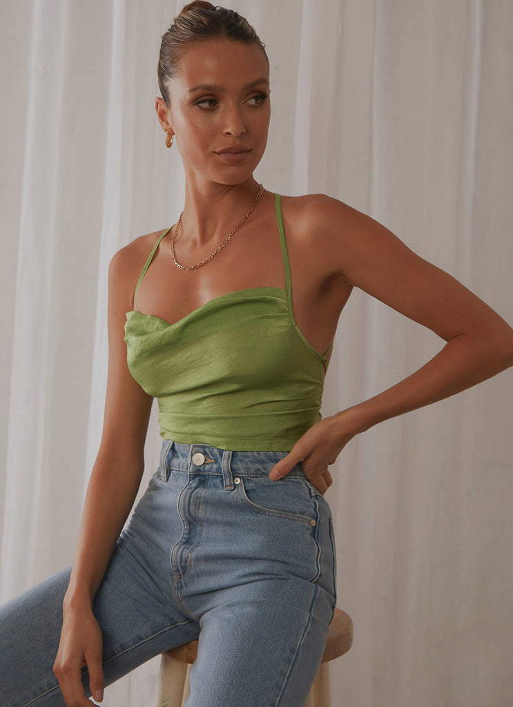 Pascale Top - Moss Green