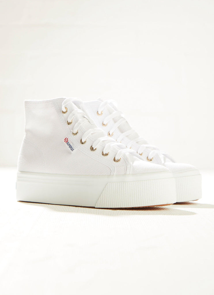2705 Hi Top - A3C White-Pale Gold - Peppermayo