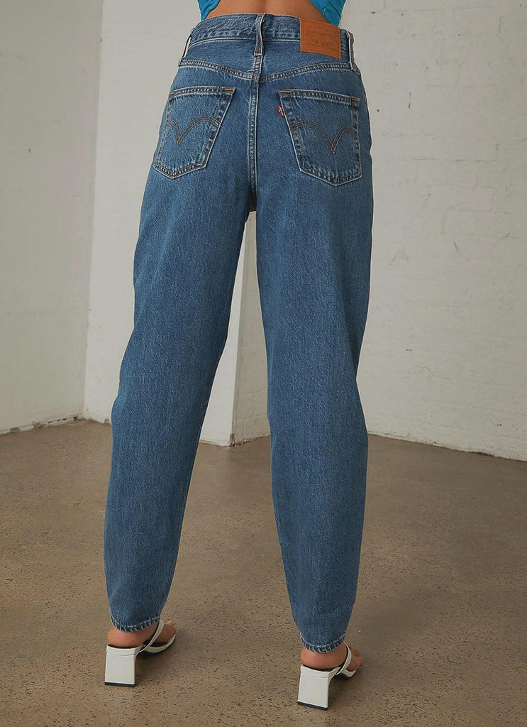 High Loose Taper Jeans - Hold my purse - Peppermayo