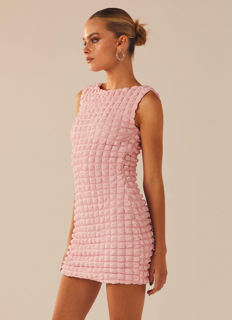 Perfect Day Mini Dress - Pink Crush - Peppermayo