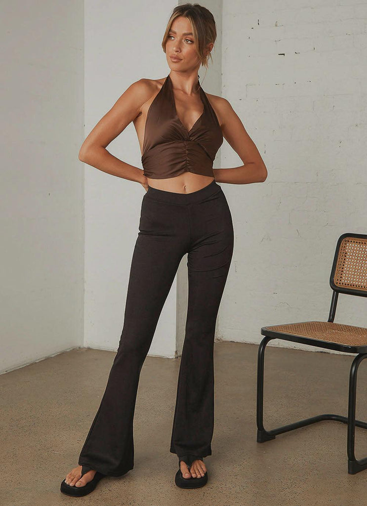 Russo Flare Pants - Black - Peppermayo