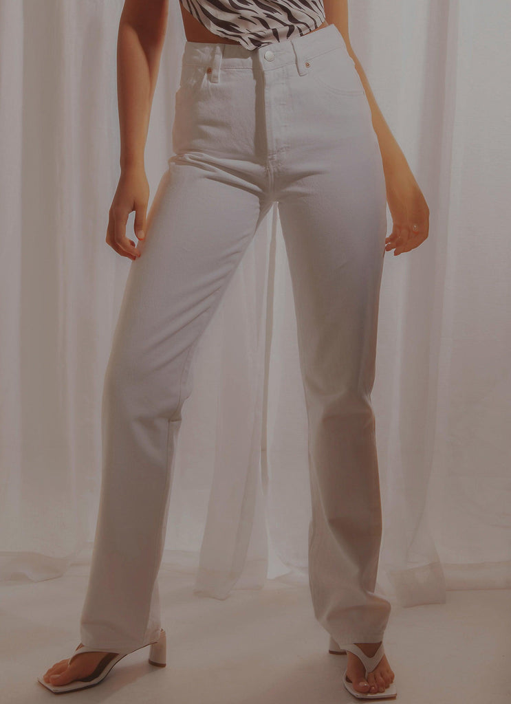 Classic Straight Jean - Vintage White - Peppermayo