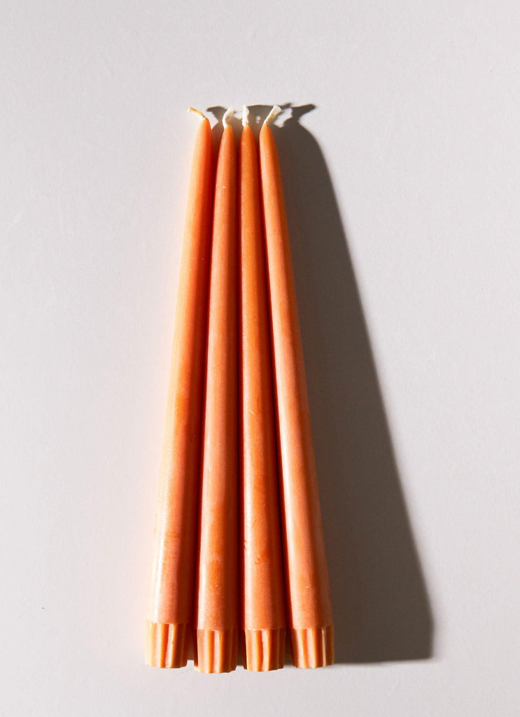Moreton Eco Taper Candle Pack of 4 - Orange - Peppermayo