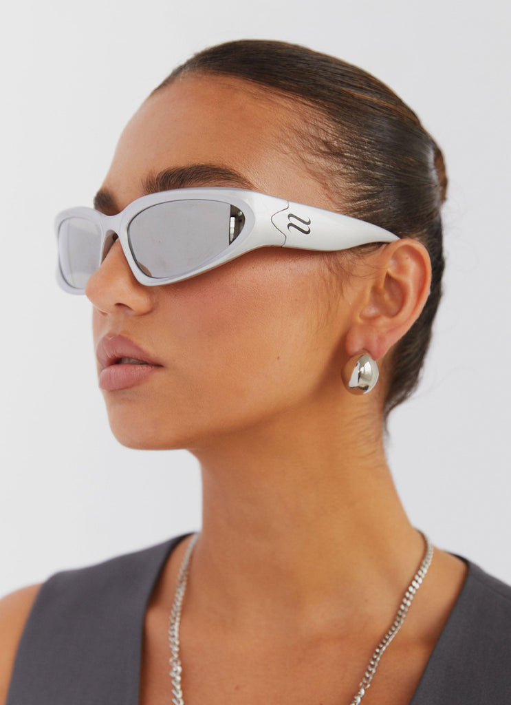 Cyber Hacker Sunglasses - Silver - Peppermayo