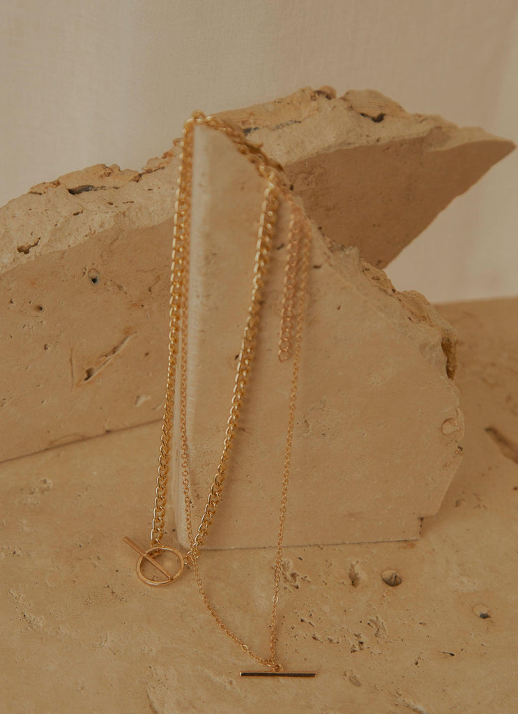 Love You Better Multi Chain Necklace - Gold - Peppermayo