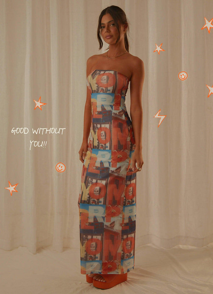 Good Without You Maxi Dress - PM Film Graphic - Peppermayo