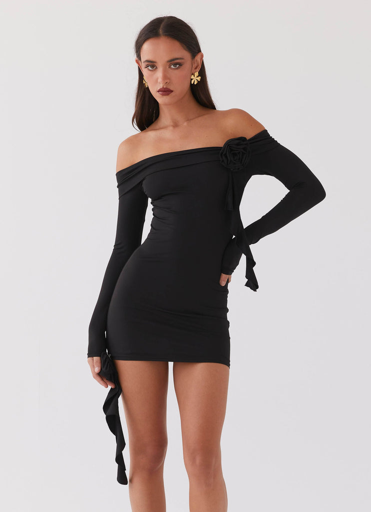 Cecilia Rose Mini Dress - Black Peppermayo Cecilia Rose Mini Dress - Black Peppermayo