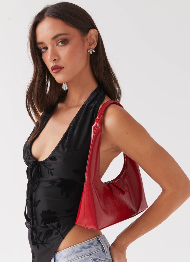 Jolie Shoulder Bag - Cherry