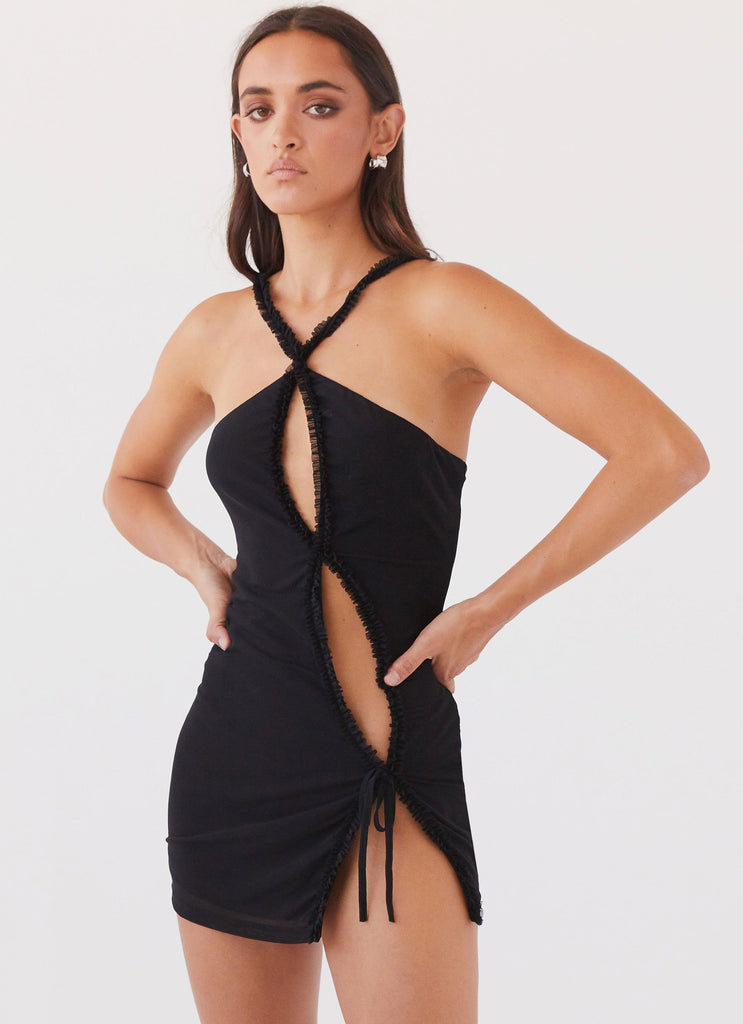 midnight rhapsody ruffle mini dress Introducing the latest LBD (with some spice ): Midnight Rhapsody Ruffle Mini Dress Shop via link in bio. #Peppermayo