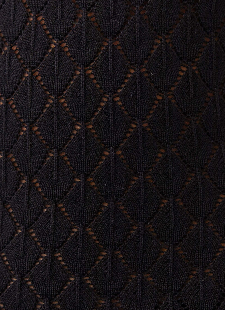 Lorie Knit Tube Maxi Dress - Black
