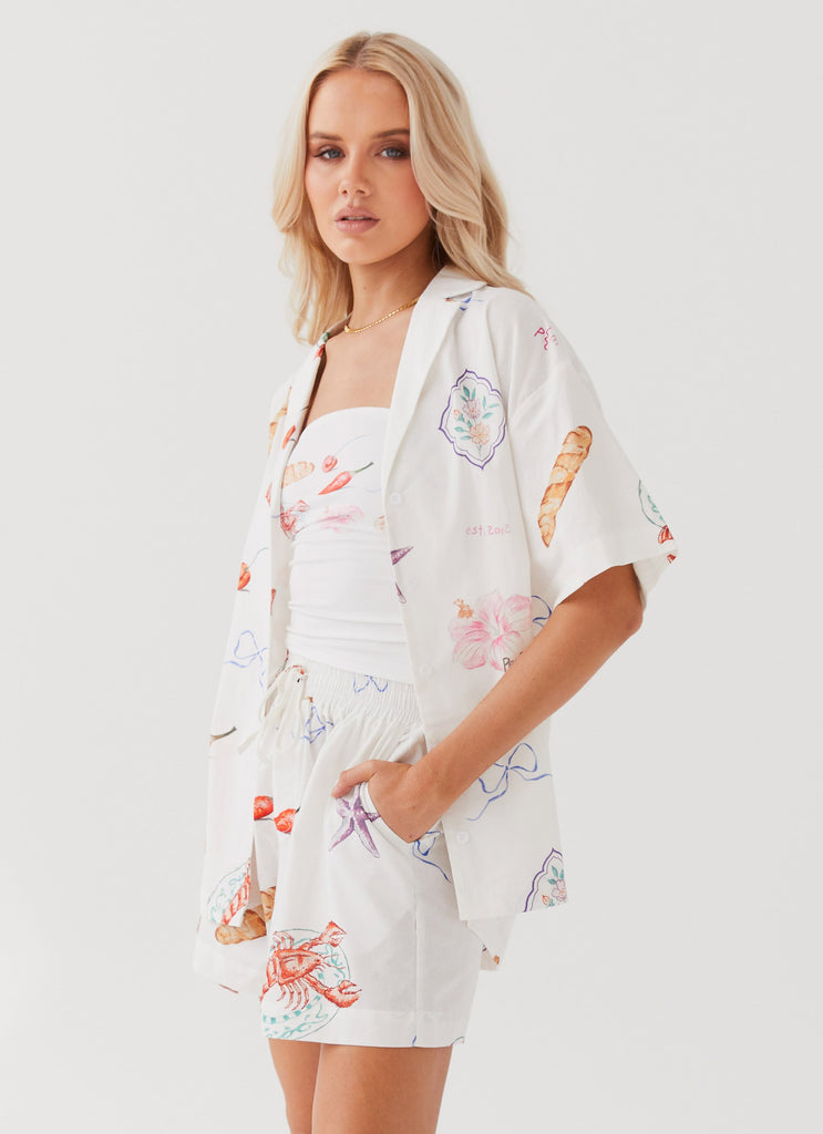 Sweet Relief Oversized Linen Shirt - Banchetto
