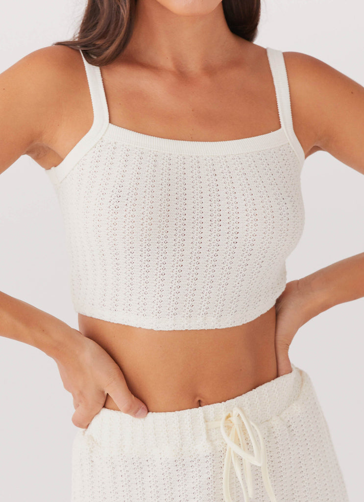 By The Bay Knit Top - Ivory