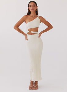 North Haven Maxi Dress - Ivory Wave