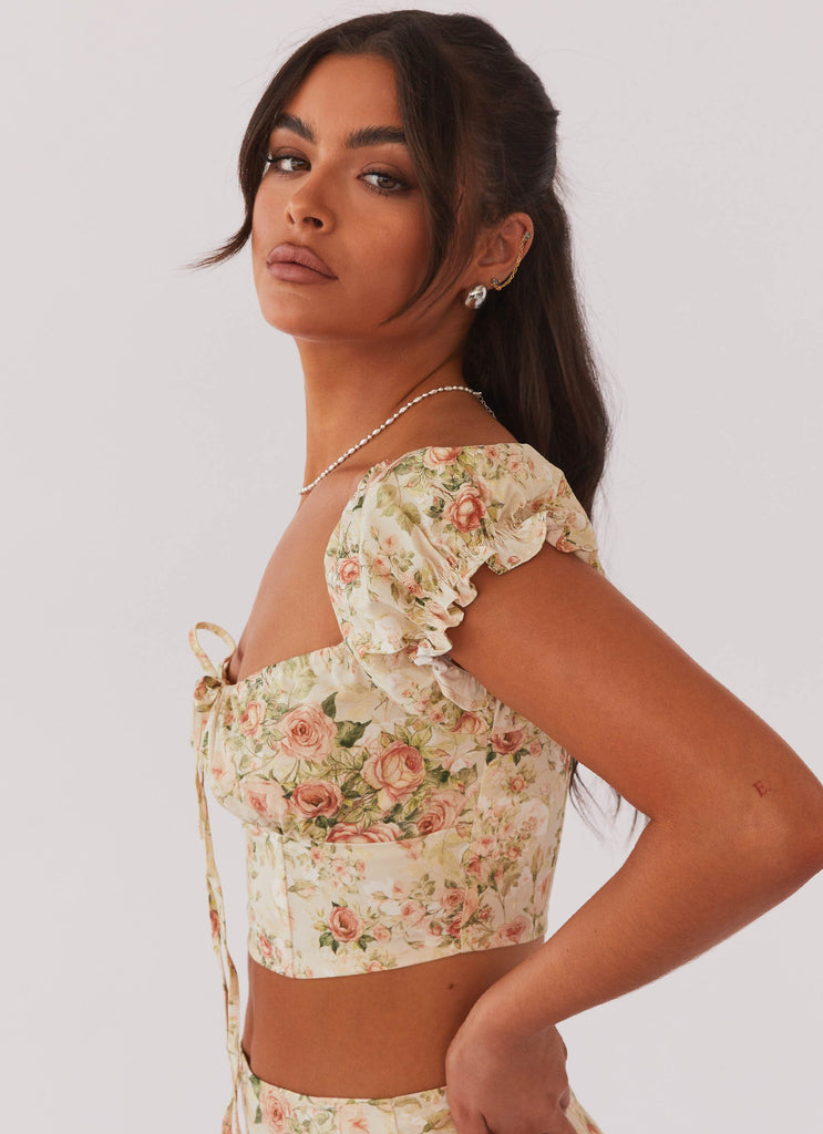 About Time Corset Top - Vintage Rose – Peppermayo