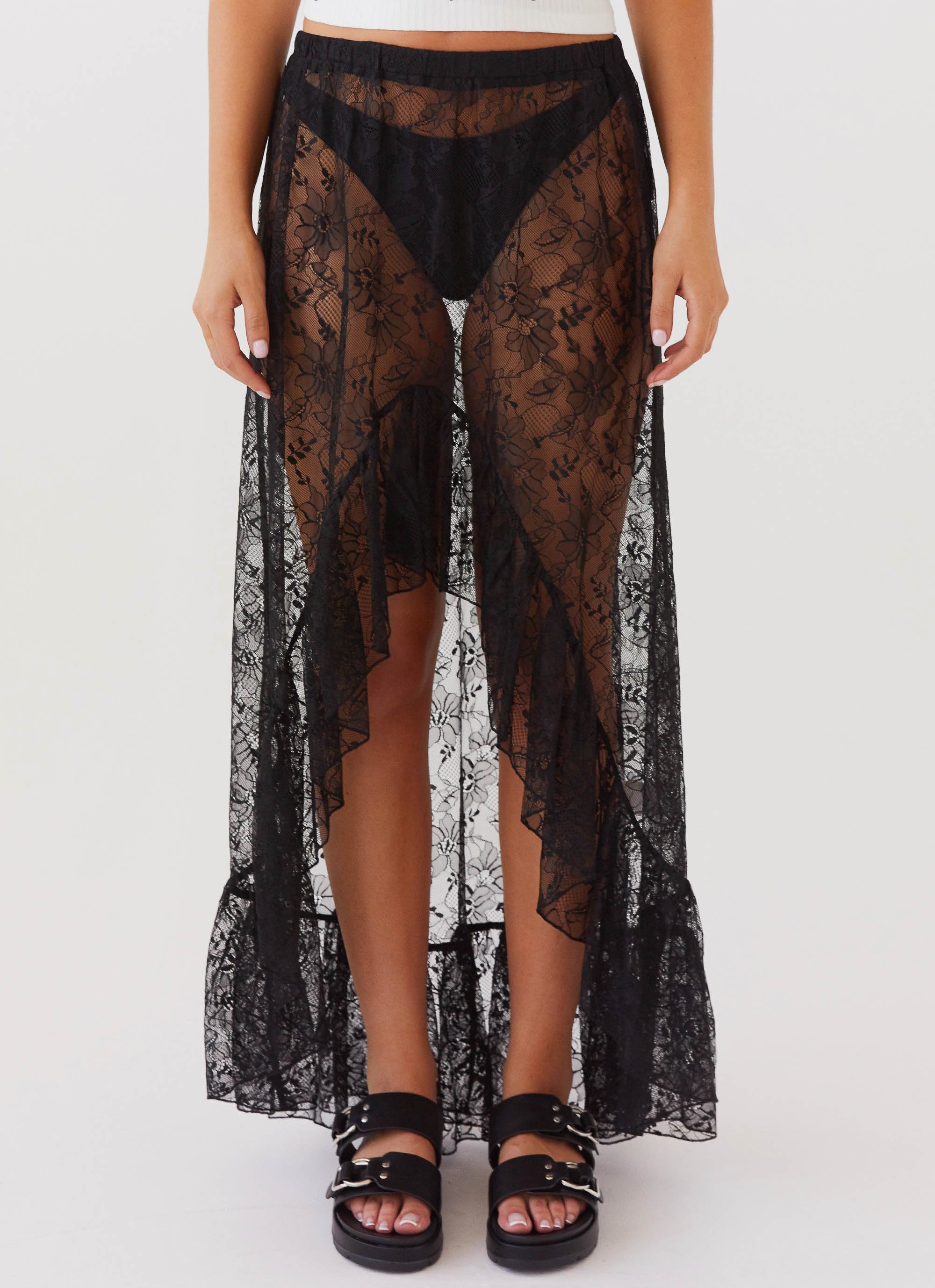 Open-Front Lace Maxi Skirt - Balera - Product no longer available for  purchase