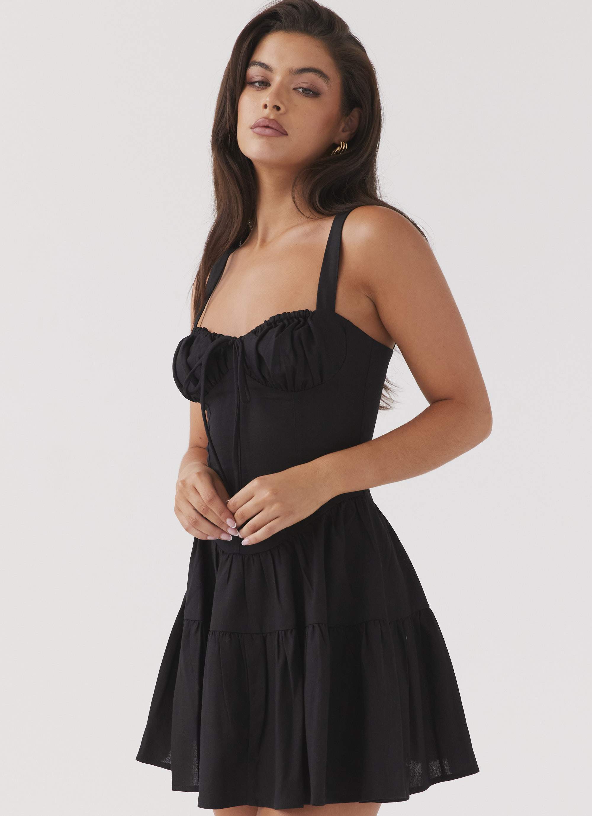 Malle Black Linen Dress