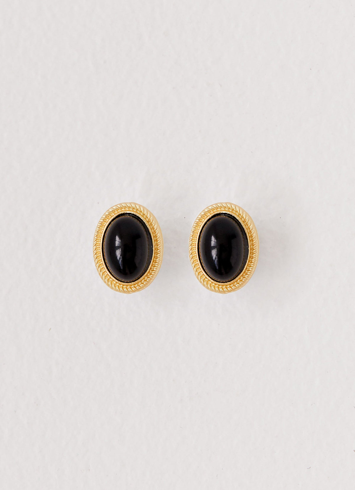 Calais Opal Earrings - Black