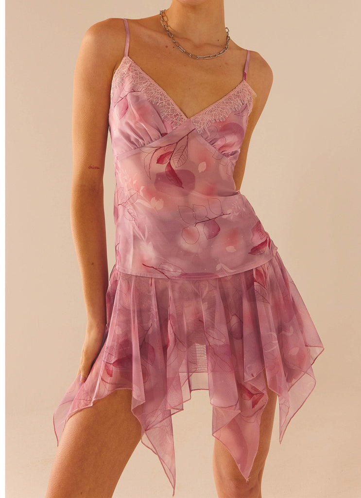 Camelia Mini Skirt - Soft Pink