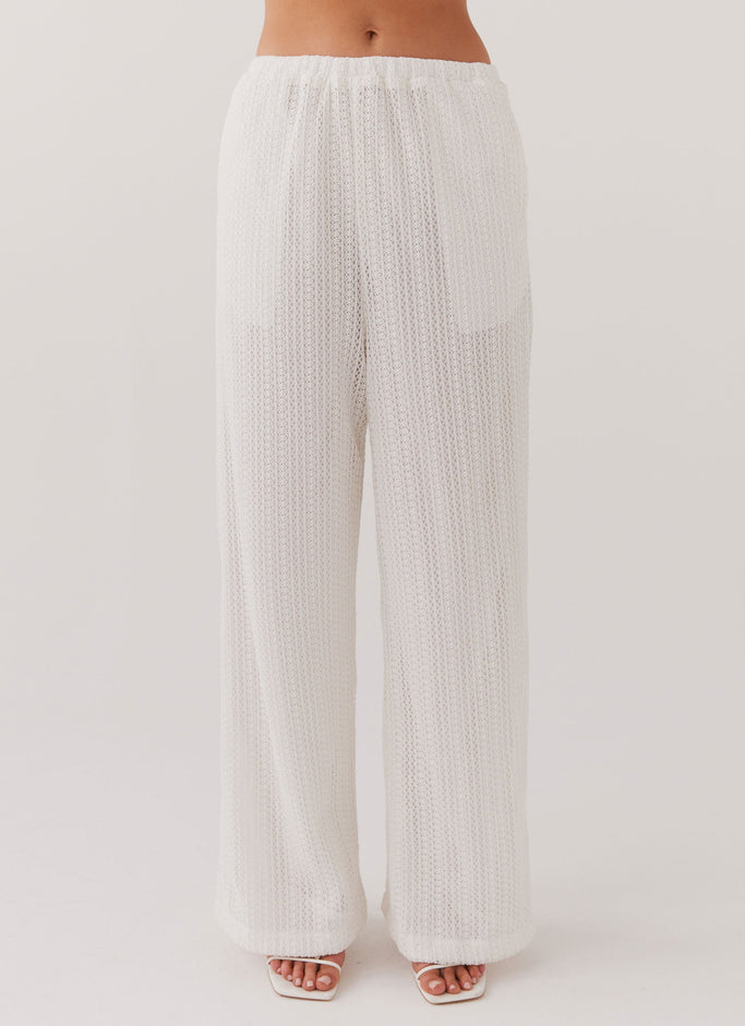 Karley Knit Pants - White