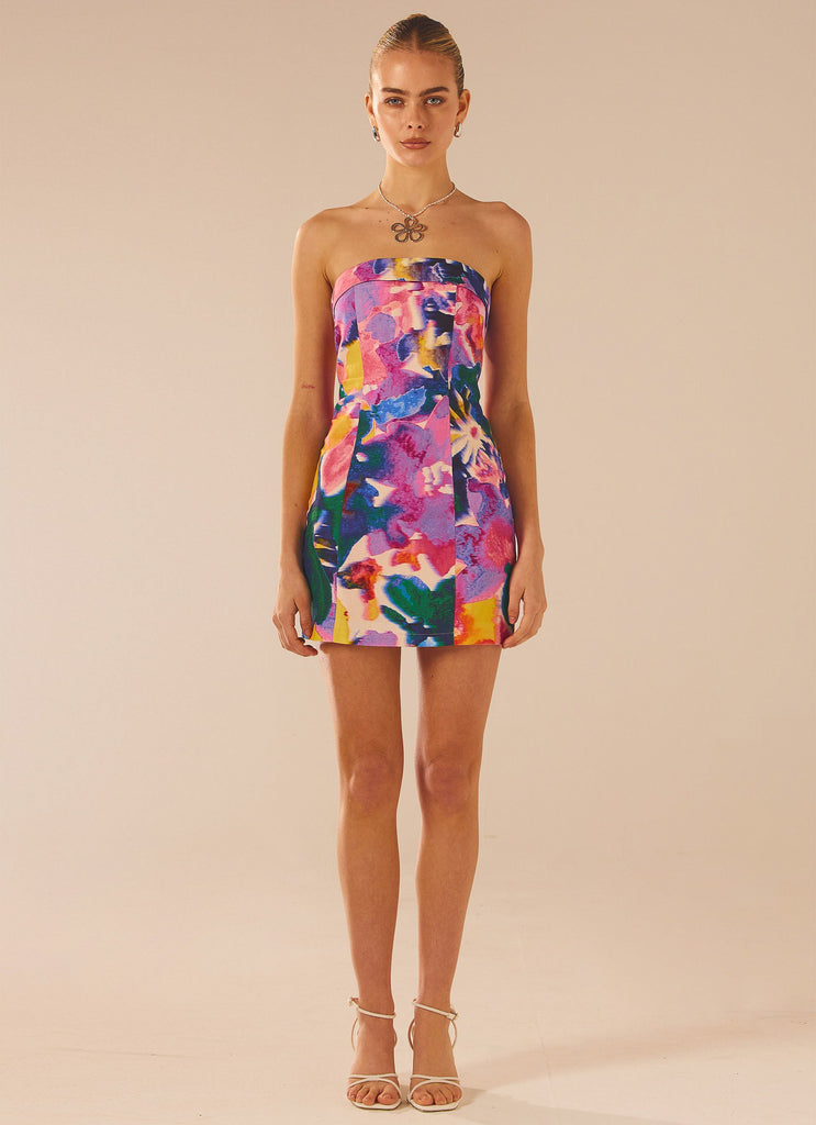 Mad Love Tube Mini Dress - Candy Bouquet