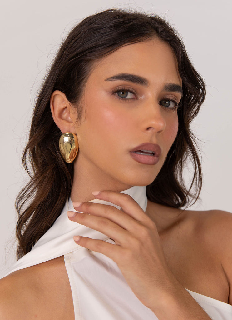 In The Zone Stud Earring - Gold