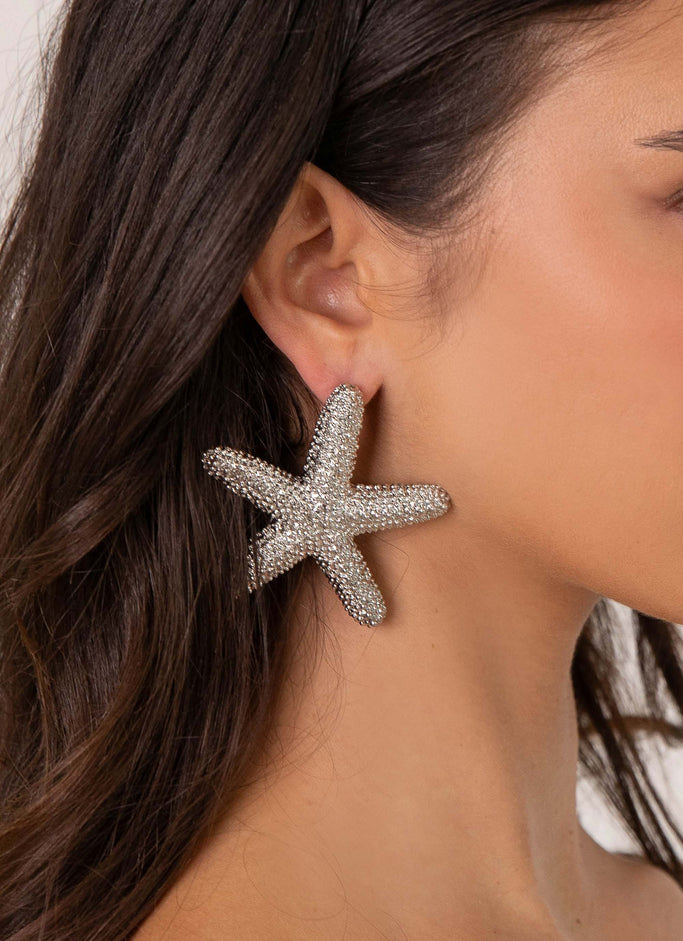 Geneve Starfish Earring - Silver
