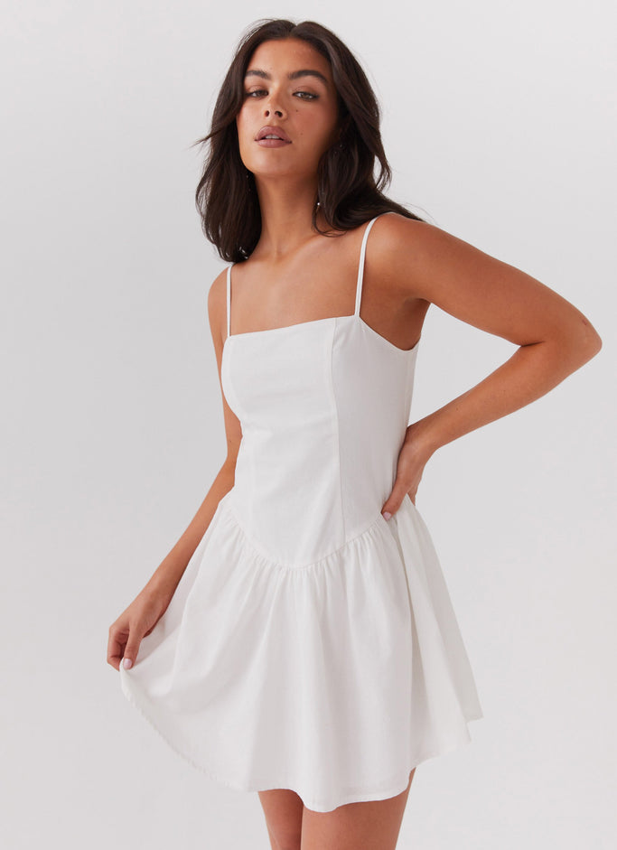 Sweet Spirit Mini Dress - White