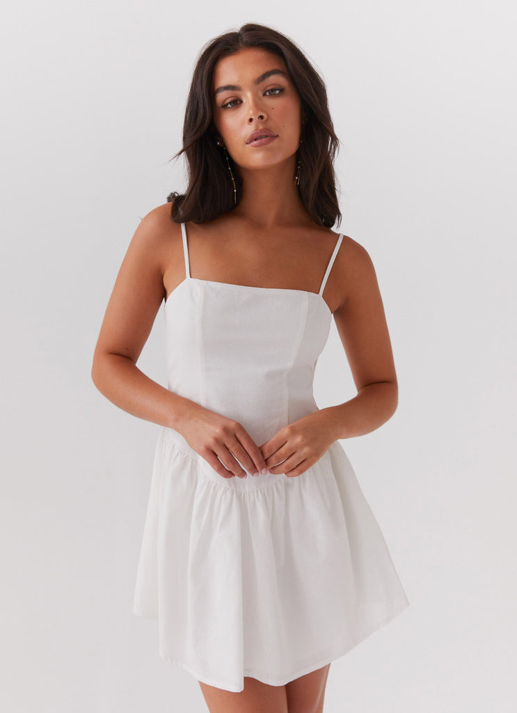 Sweet Spirit Mini Dress - White