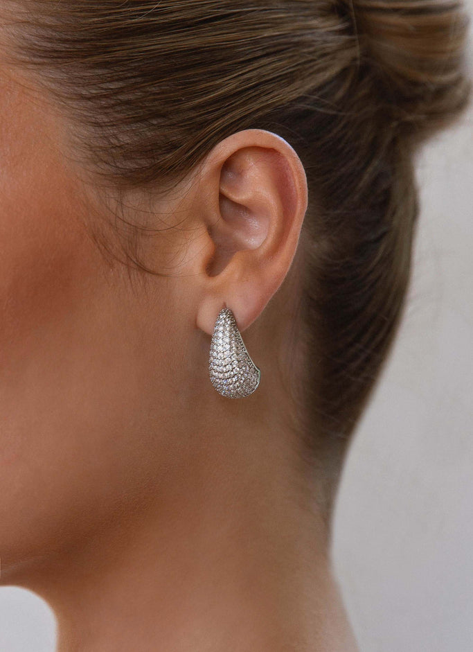 Stardrop Earrings - Silver