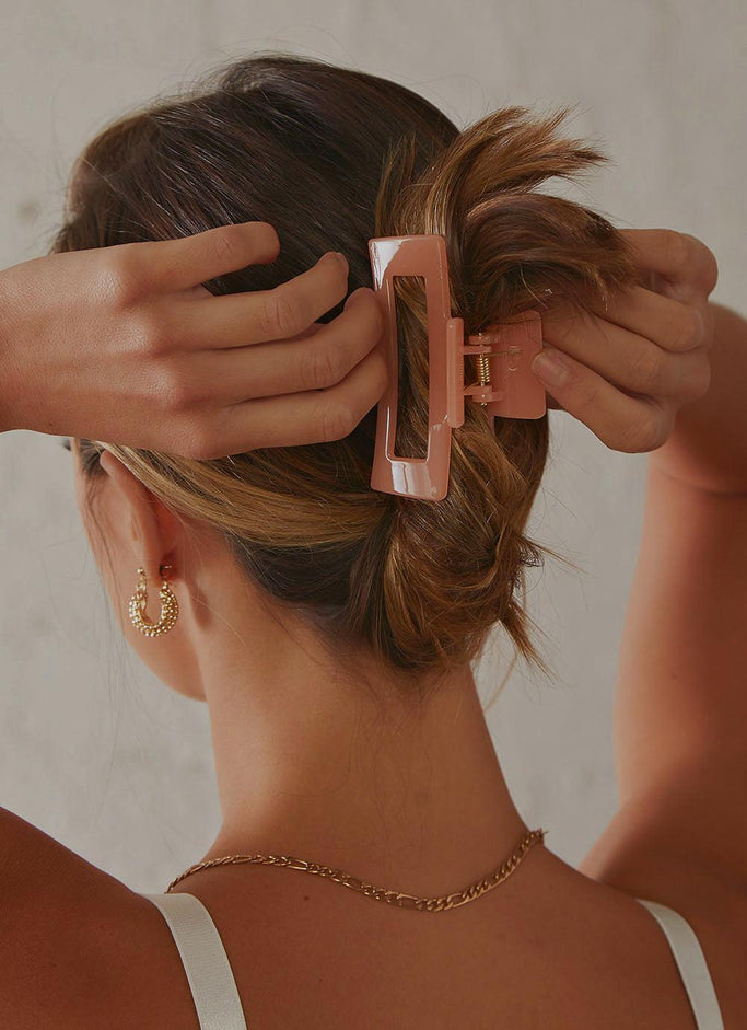 Hollywood Style Hair Clip - Orange