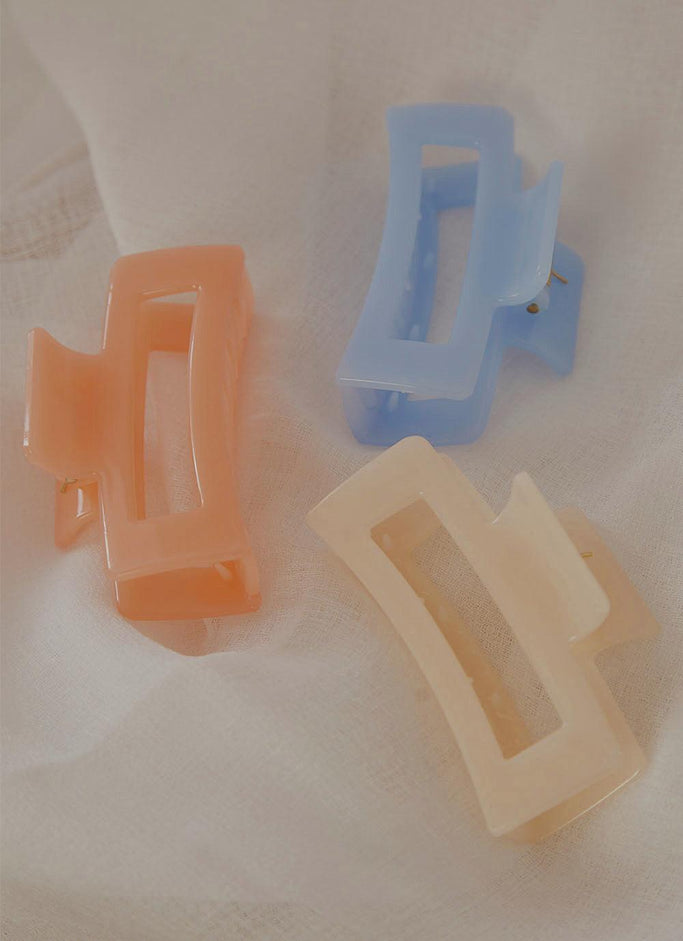 Hollywood Style Hair Clip - Cream