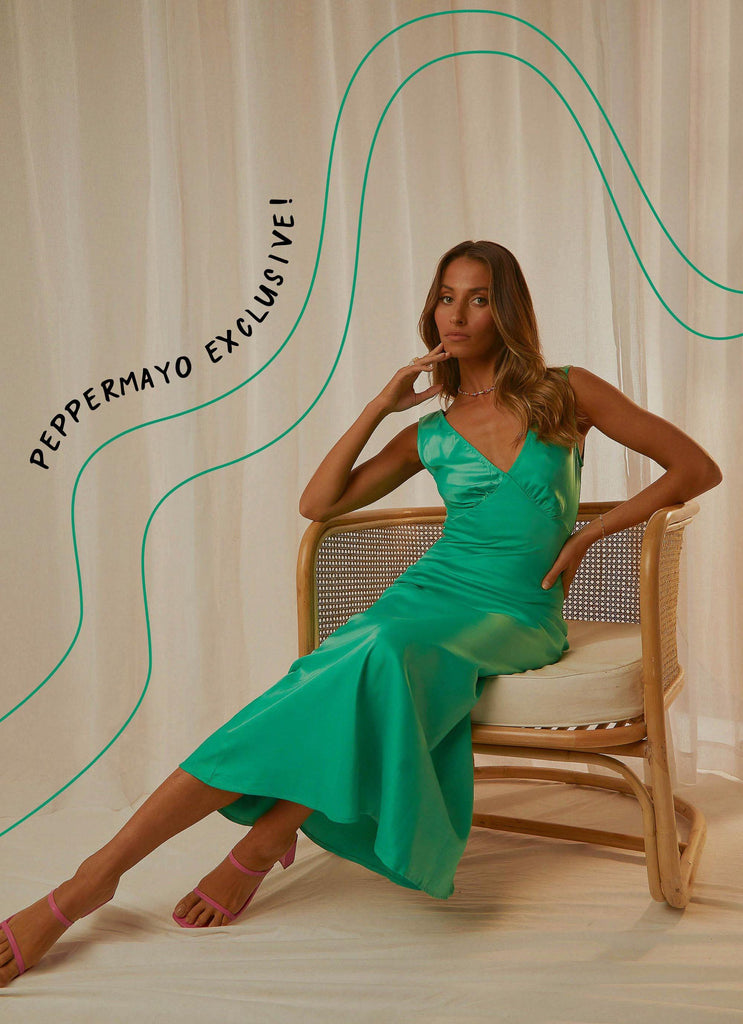 Loren Maxi Dress - Jade Green - Peppermayo