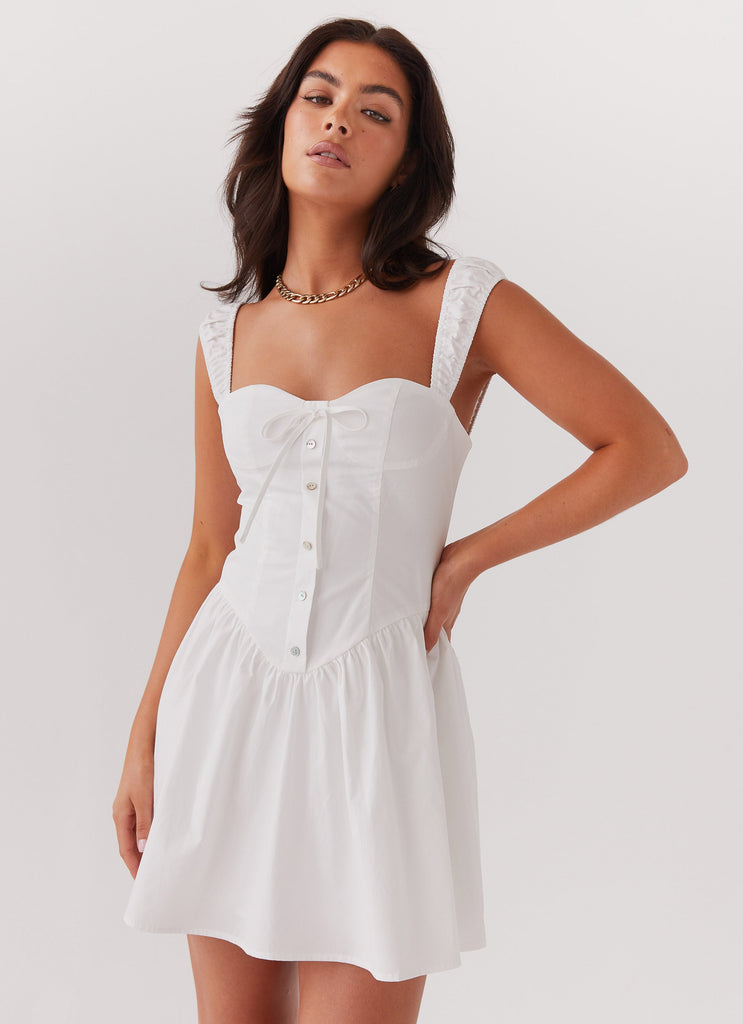 Rebel Heart Corset Dress - White