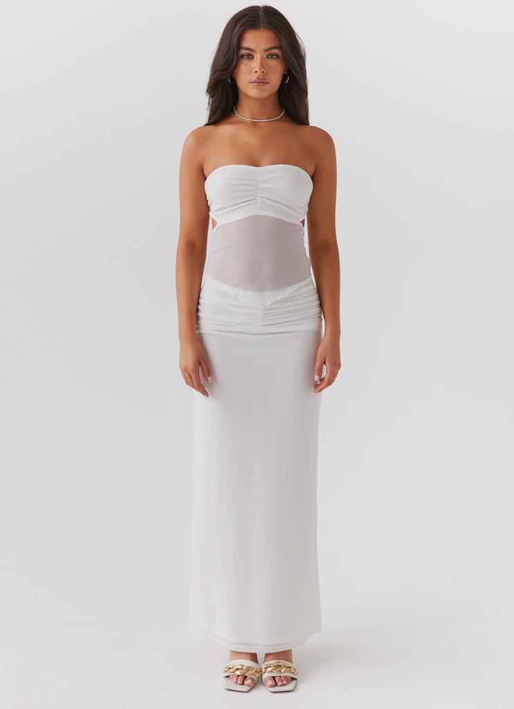 Look At Me Strapless Top - White – Peppermayo